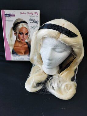 Rubies Secret Wishes Sucker Punch Blonde Ponytails Black Headband New